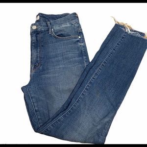 Mother Looker Ankle Fray Jeans One Smart Cookie